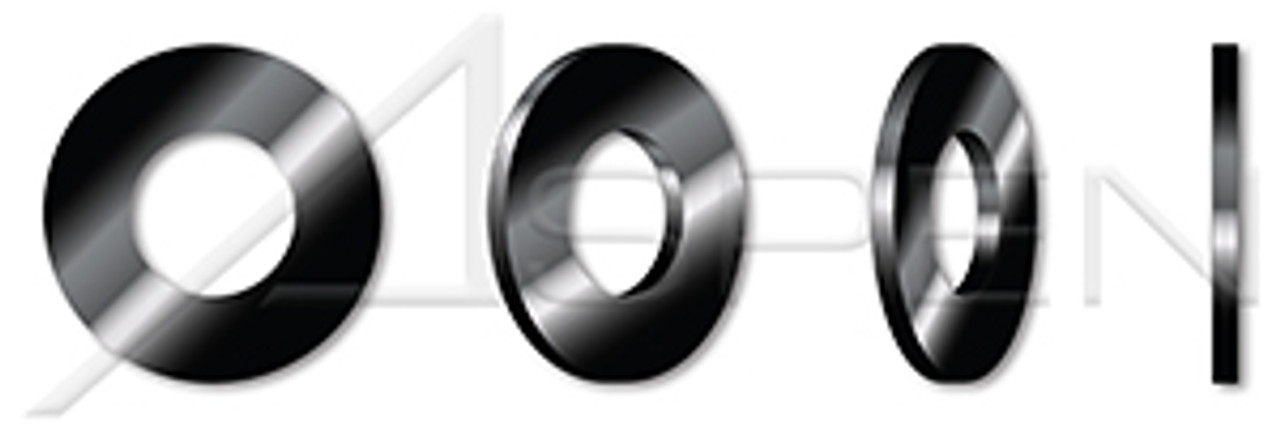 M36 DIN 6916 / ISO 7416, Metric, Construction Flat Washers, Steel, Hardened, Hot Dip Galvanized, Black