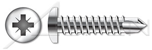 M3.9 X 13mm DIN 7504 Type M, Metric, Self-Drilling Screws, Pan Pozidriv Alternative Drive, A2 Stainless Steel