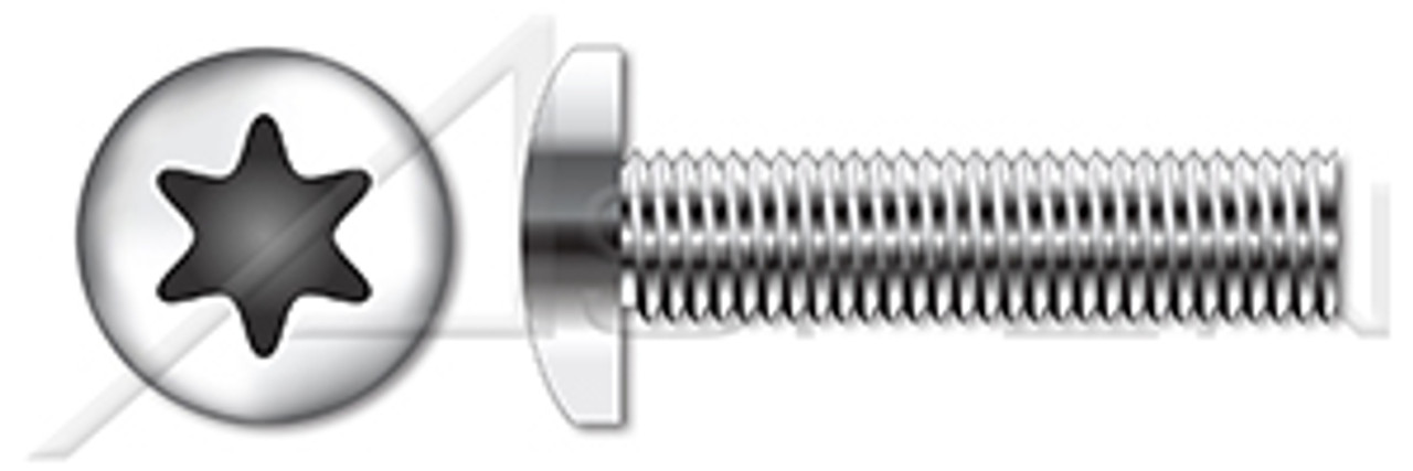 M3-0.5 X 12mm DIN 7500 Type CE, Metric, Thread Rolling Screws, Pan 6-Lobe Drive, A2 Stainless Steel