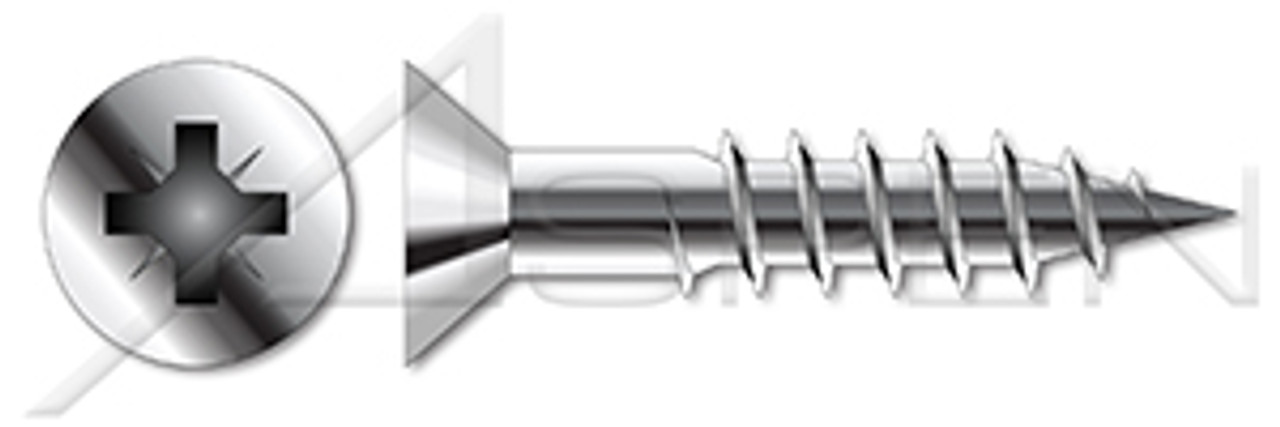 M4.5 X 25mm DIN 7997, Metric, Wood Screws, Flat Pozidriv Alternative Drive, A2 Stainless Steel