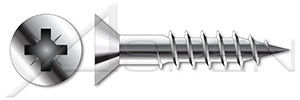 M6 X 35mm DIN 7997, Metric, Wood Screws, Flat Pozidriv Alternative Drive, A2 Stainless Steel