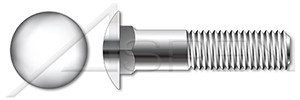 M16-2.0 X 200mm DIN 603 / ISO 8677, Metric, Carriage Bolts, Round Head, Square Neck, A4 Stainless Steel