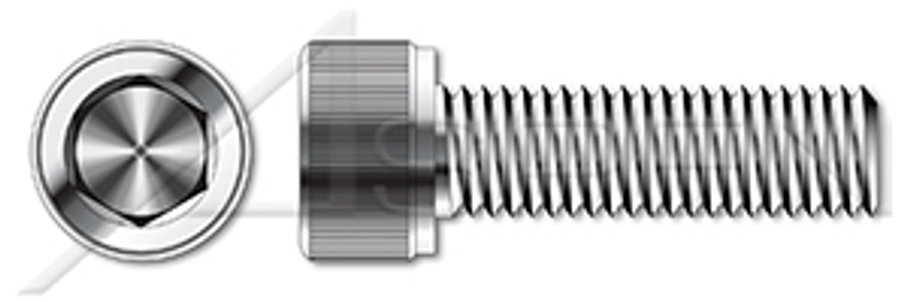 M8-1.25 X 55mm DIN 912 / ISO 4762, Metric, Hex Socket Head Cap Screws, Full Thread, A2 Stainless Steel