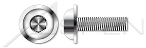 M4-0.7 X 6mm ISO 7380-2, Metric, Flanged Button Head Hex Socket Cap Screws, A4 Stainless Steel