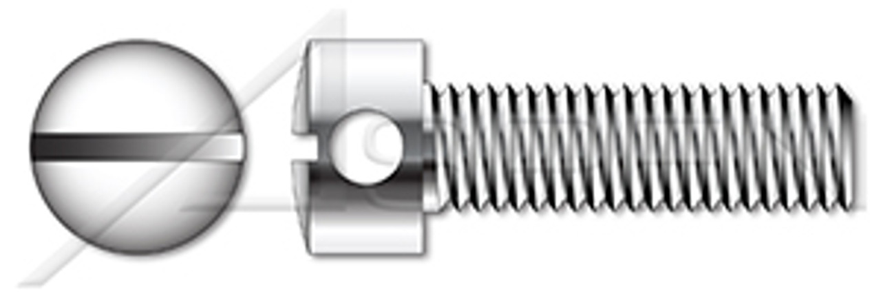 M3-0.5 X 5mm DIN 404, Metric, Capstan Screws, Slotted Drive, AISI 303 Stainless Steel (18-8)