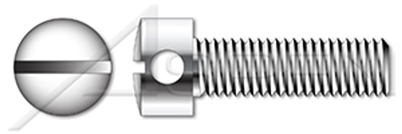 M4-0.7 X 5mm DIN 404, Metric, Capstan Screws, Slotted Drive, AISI 303 Stainless Steel (18-8)