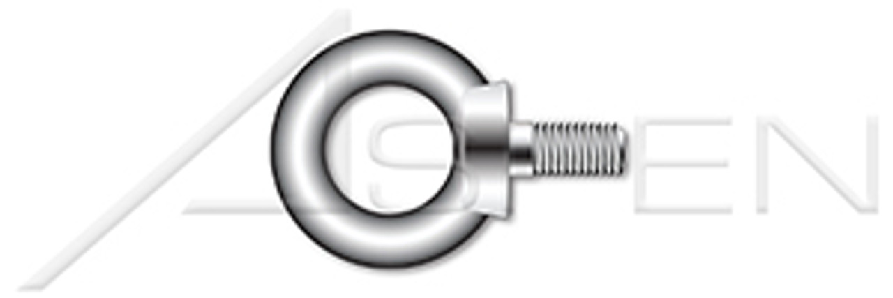 M10-1.5 X 17mm DIN 580 / ISO 3266, Metric, Lifting Eye Bolts, Drop Forged, A4 Stainless Steel