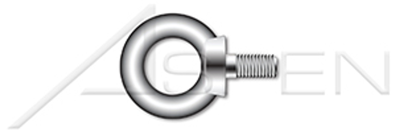 M16-2.0 X 27mm DIN 580 / ISO 3266, Metric, Lifting Eye Bolts, Drop Forged, A4 Stainless Steel