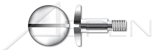 M6-1.0 X 5mm DIN 923, Metric, Machine Screws, Pan Slot Head with Shoulder, AISI 303 Stainless Steel (18-8)
