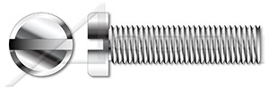 M3-0.5 X 6mm DIN 920, Metric, Machine Screws, Small Pan Head, Slotted Drive, Full Thread, A2 Stainless Steel