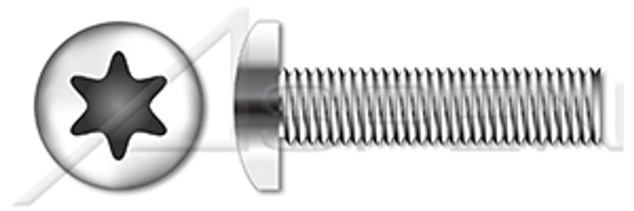M1.6-0.35 X 20mm ISO 14583, Metric, Machine Screws, Pan 6-Lobe Drive, Full Thread, A4 Stainless Steel
