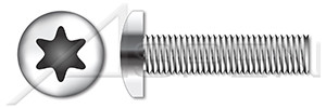 M5-0.8 X 50mm ISO 14583, Metric, Machine Screws, Pan 6-Lobe Drive, Full Thread, A4 Stainless Steel