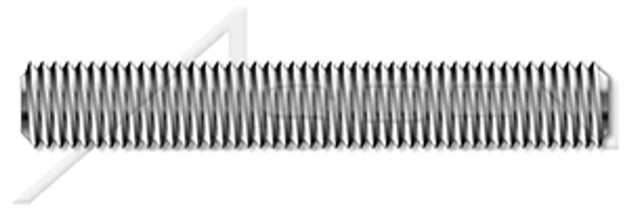 M12-1.75 X 1m DIN 976-1, Metric, Studs, Left-hand Thread, Full Thread, A2 Stainless Steel
