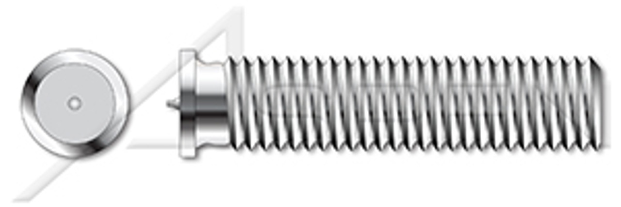 M3-0.5 X 20mm ISO 13918, Metric, Weld Studs, Type PT, A2 Stainless Steel