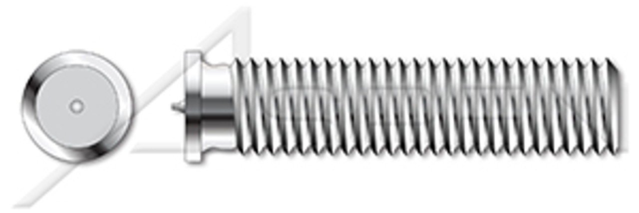 M3-0.5 X 8mm ISO 13918, Metric, Weld Studs, Type PT, A2 Stainless Steel