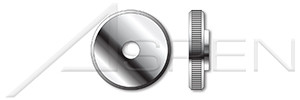 M2-0.4 Metric Knurled Thumb Nuts, Flat Thin Type, Stainless Steel 303, DIN 467