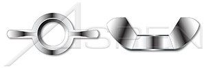 M16-2.0, HGT=35mm DIN 315, Metric, Wing Nuts, German Style, A4 Stainless Steel