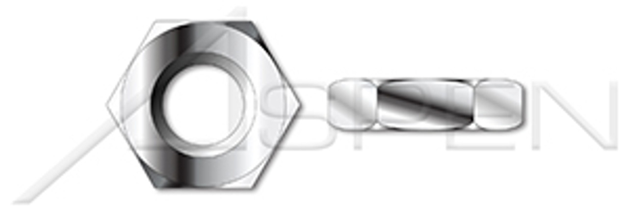 M20-2.5 DIN 936, Metric, Thin Hex Jam Nuts, A4 Stainless Steel