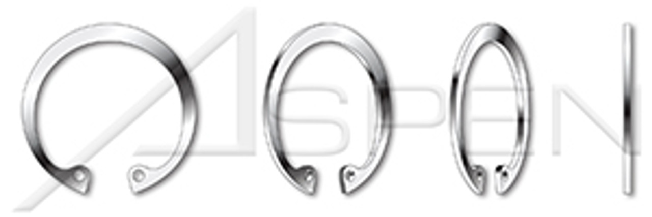 M110 DIN 472, Metric, Internal Retaining Rings, AISI 301 Stainless Steel