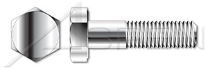 1/4"-20 X 2-1/4" Hex Cap Screws, Coarse Threading, 18-8 Stainless Steel, MS35307 Rev E, DFARS