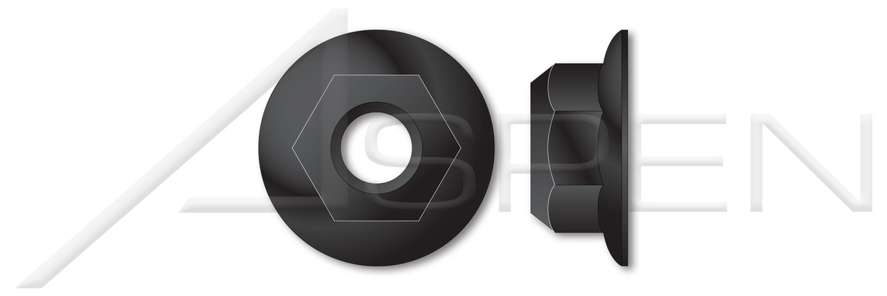 1/2"-13 All-Metal Lock Nuts, Prevailing Torque, Flanged Grade G Stover Automation Cone Type, Medium Carbon Steel, Black Phosphate Coated, Oiled 1/2"-13 All-Metal Lock Nuts, Prevailing Torque, Flanged Grade G Stover Automation Cone Type, Medium Carbon Steel, Black Phosphate Coated, Oiled