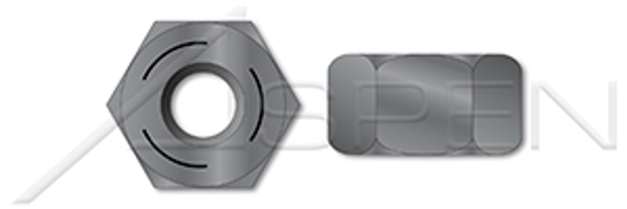 3/4"-10 Hex Heavy Nuts, Grade C Steel, Plain, ASTM A563