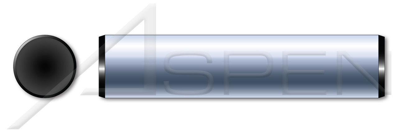 3/16" X 2" Solid Dowel Pins, Alloy Steel, Bright Finish, Made in U.S.A.