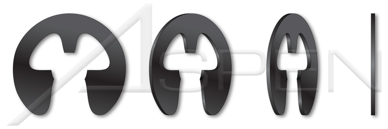0.750" E-Retaining Rings, SAE 1060-1090 Carbon Steel, Phosphate Coated