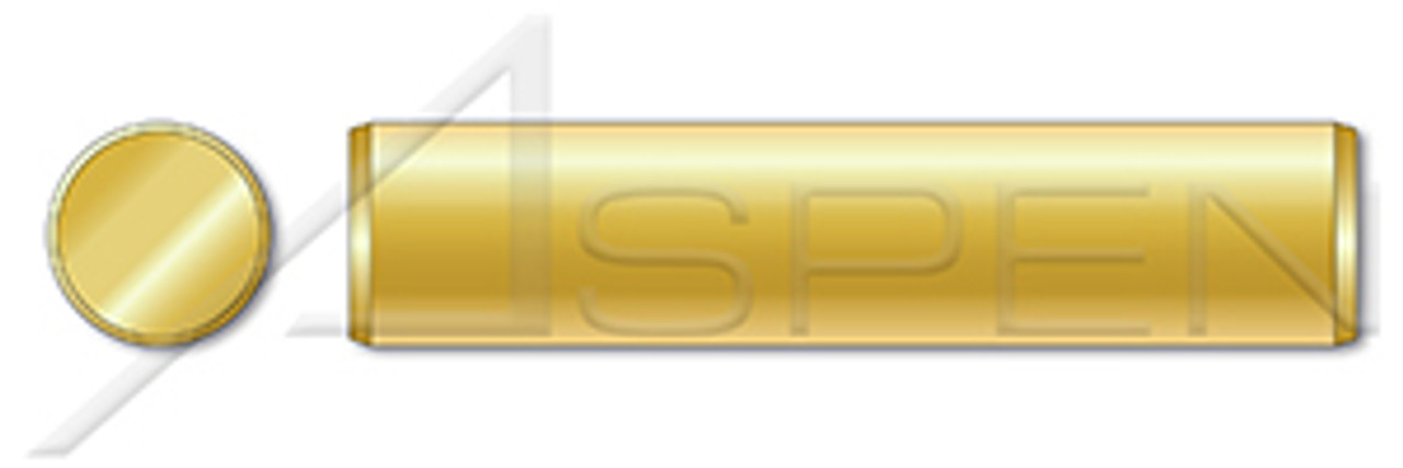 1/8" X 5/8" Solid Dowel Pins, Brass
