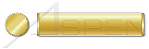 5/16" X 1-1/2" Solid Dowel Pins, Brass