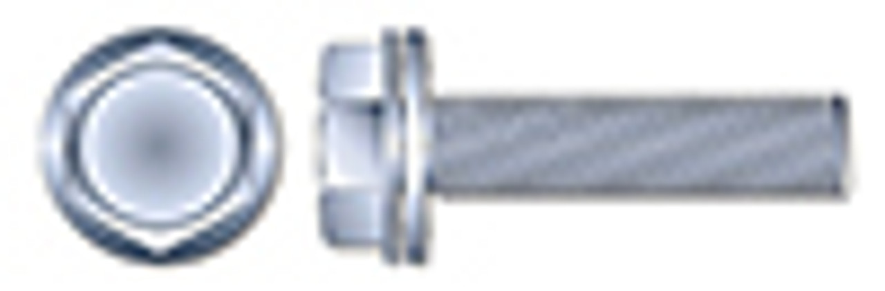 #10-32 X 1/2" SEMS Machine Screws with Internal Tooth Lock Washer, Indented Hex Washer Head, Steel, Zinc Plated and Baked