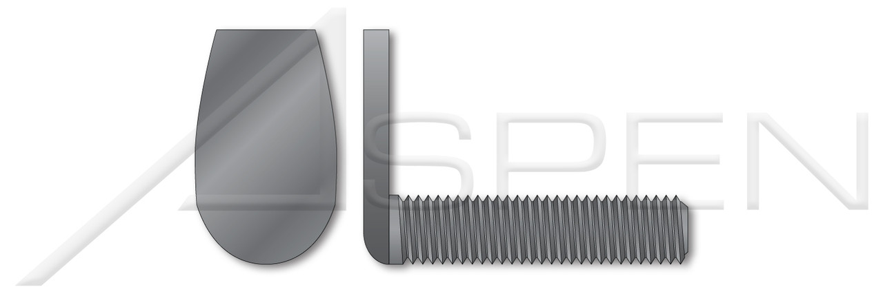 #10-32 X 1" Weld Screws, Spot Type, Flat 90 Degree Space, No Projections, C1006-C1010 Steel
