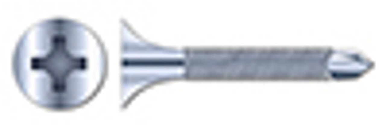 #10 X 1-1/4" Self-Drilling Screws, Bugle Phillips Drive, #2 Self-Drilling Point, Fine Thread, Steel, Zinc Plated