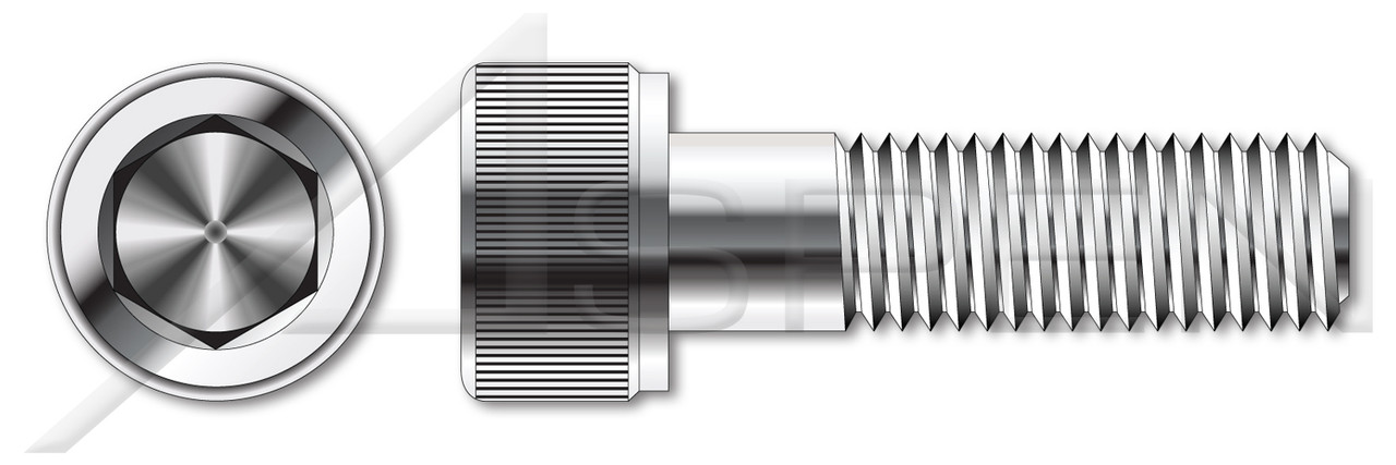 1/2"-20 X 2-1/2" Socket Cap Screws with Hex Drive, Stainless Steel