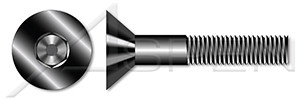 #10-32 X 1-1/2" Flat Countersunk Socket Cap Screws, Hex Drive, Fine Threading, Partially Threaded, Alloy Steel, Made in U.S.A.