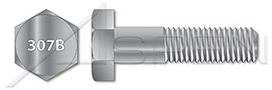 1-1/2"-6 X 5" Heavy Hex Bolts, Grade B Steel, Hot Dip Galvanized