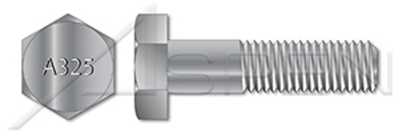 3/4"-10 X 2-1/4" Heavy Structural Hex Bolts, Steel, Hot Dip Galvanized, ASTM A325 Type 1