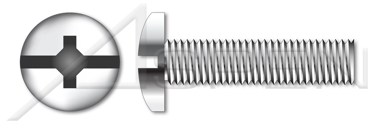#10-32 X 3/4" Fully Threaded Machine Screws, Stainless Steel, Pan Head Phillips/Slot Combo Drive