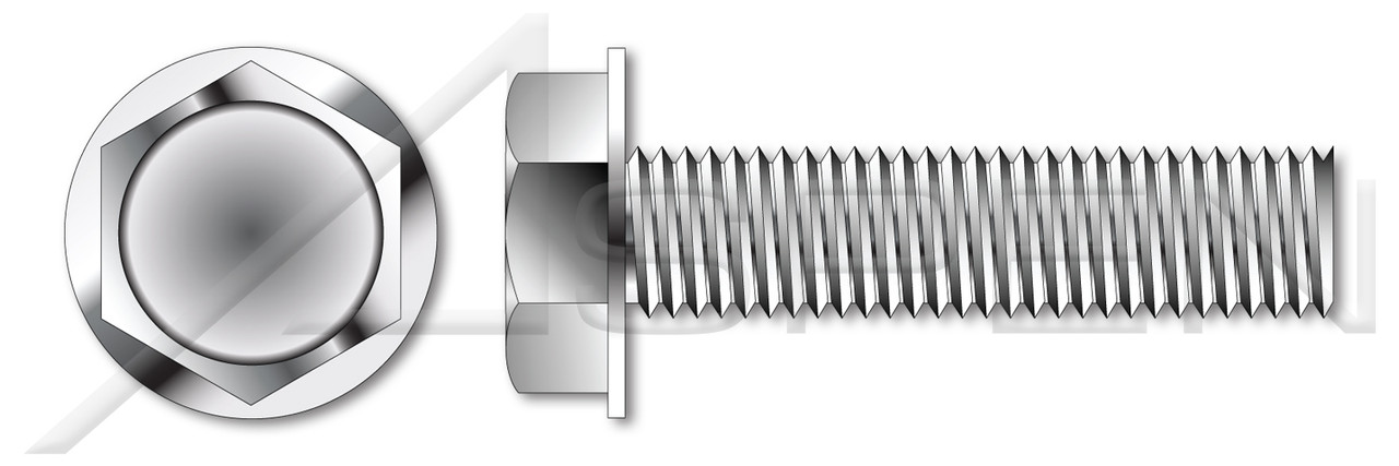 #6-32 X 1/2" Fully Threaded Machine Screws, Indented Hex Washer Head, Stainless Steel