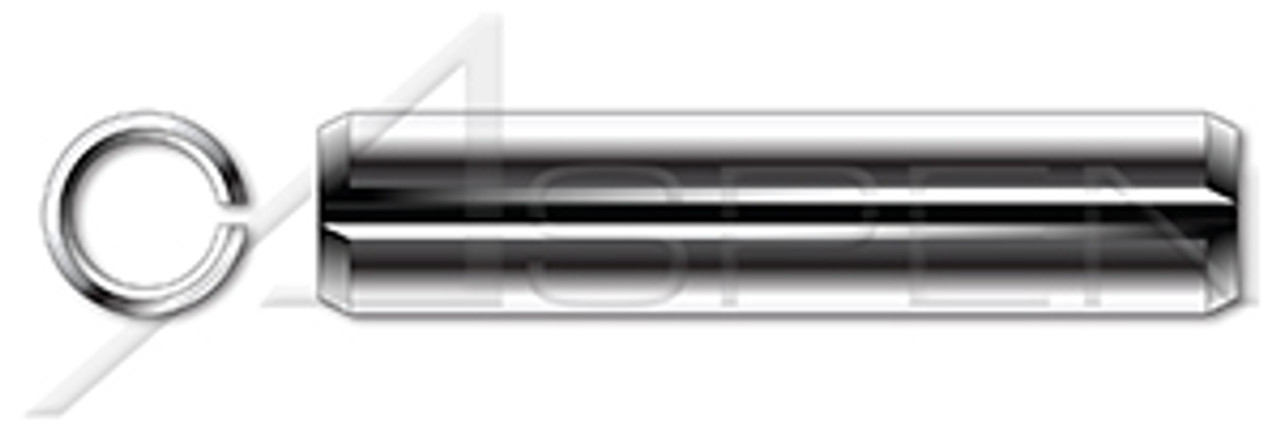 5/64" X 3/8" Slotted Spring Pins, AISI 420 Stainless Steel