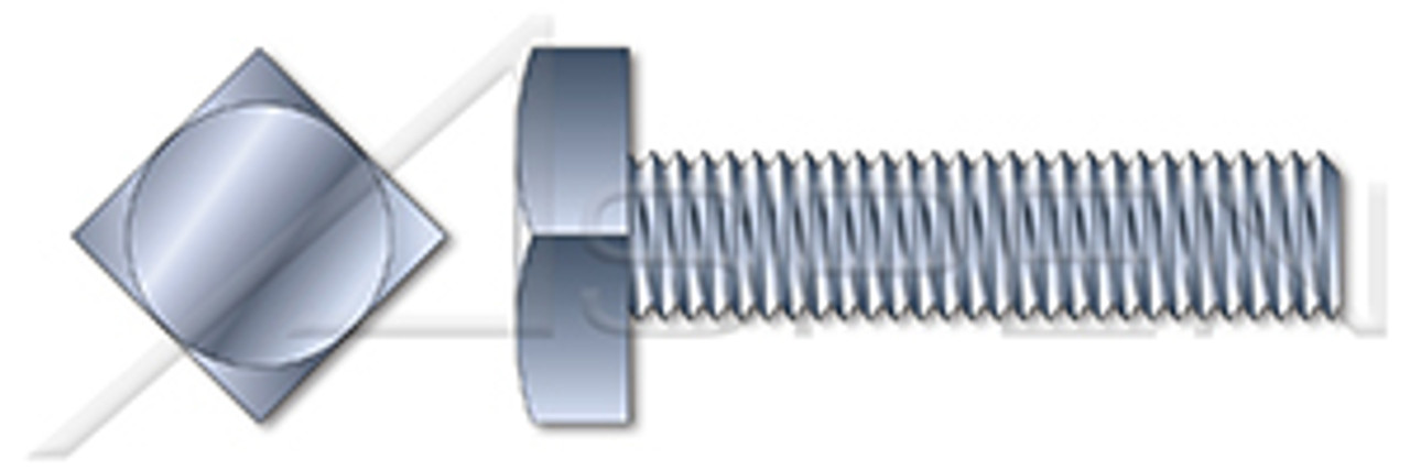 5/16"-18 X 1-1/4" Machine Bolts, Square Head, Full Thread, A307 Steel, Zinc 5/16"-18 X 1-1/4" Machine Bolts, Square Head, Full Thread, A307 Steel, Zinc