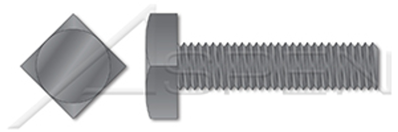 3/8"-16 X 1" Machine Bolts, Square Head, Full Thread, A307 Steel, Plain 3/8"-16 X 1" Machine Bolts, Square Head, Full Thread, A307 Steel, Plain