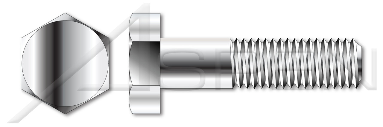 1/2"-13 X 2" Heavy Hex Bolts, Stainless Steel 316, ASTM A193 Grade B8M