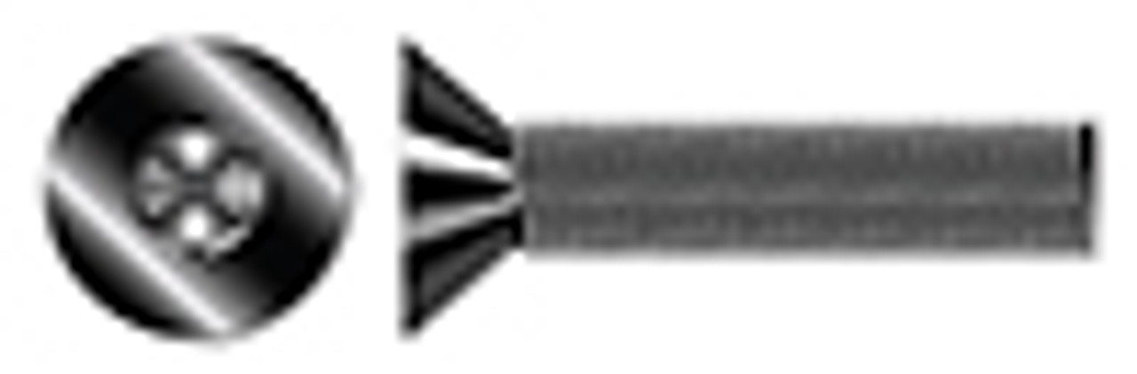 #10-24 X 5/8" Flat Head Socket Cap Screws, 18-8 Stainless Steel, Black Oxide
