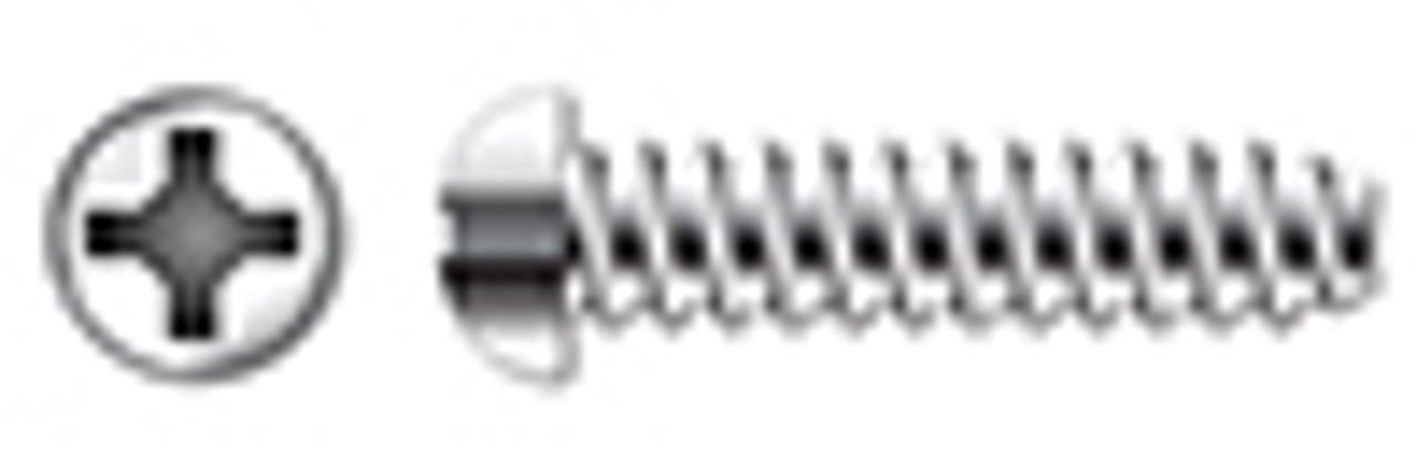 #8 X 5/8" Self-Tapping Sheet Metal Screws, Type "B", Round Phillips Drive, AISI 304 Stainless Steel (18-8)