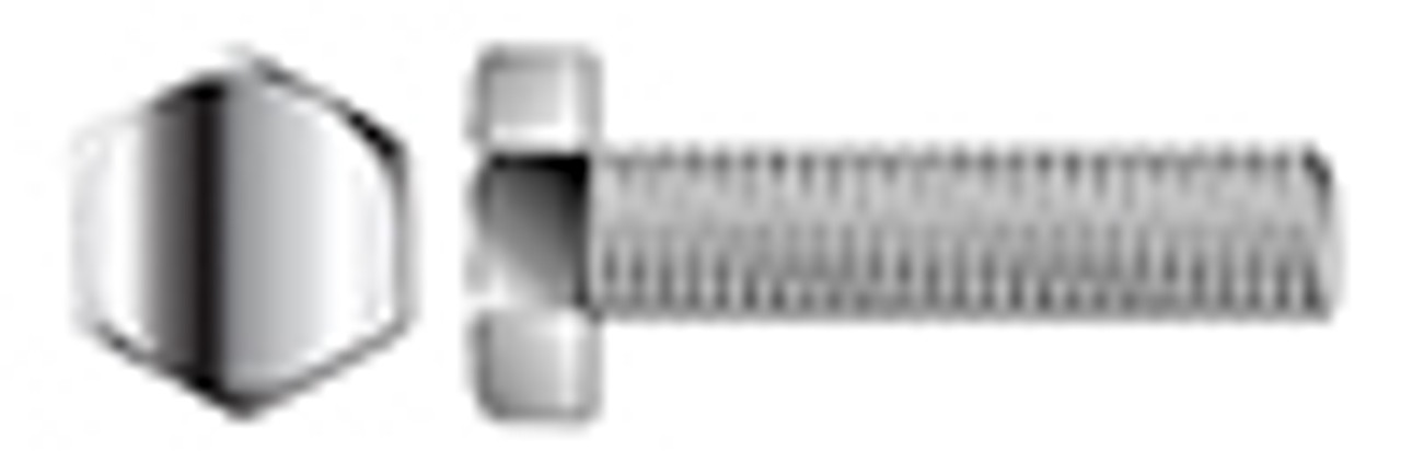 #10-24 X 1-1/4" Machine Screws, Hex Head, AISI 316 Stainless Steel