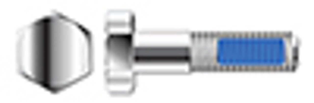 3/4"-10 X 3-1/2" Hex Head Cap Screws Bolts, Thread-Locking Patch, AISI 304 Stainless Steel (18-8)