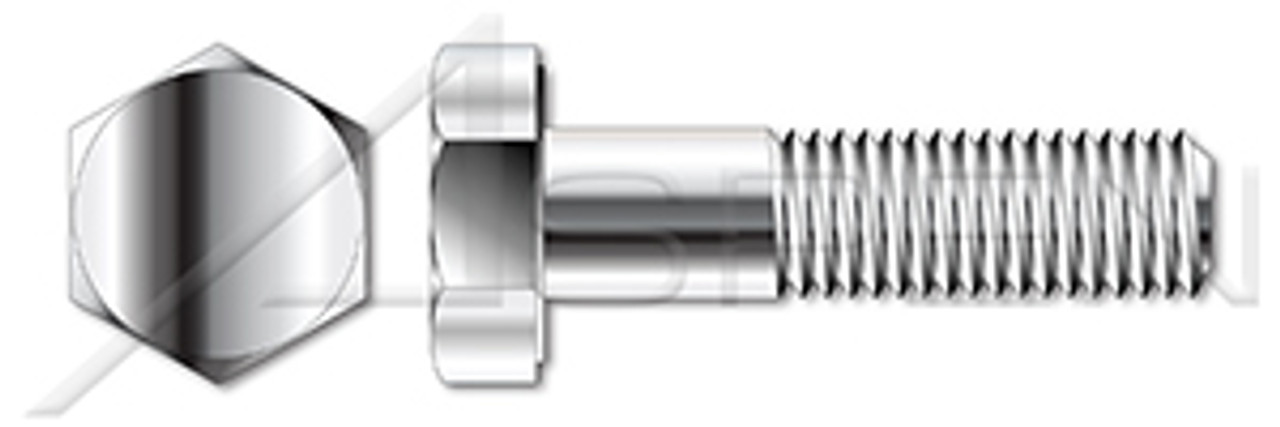 5/8"-11 X 5-1/2" Hex Head Cap Screws Bolts, AISI 316 Stainless Steel, ASTM F593