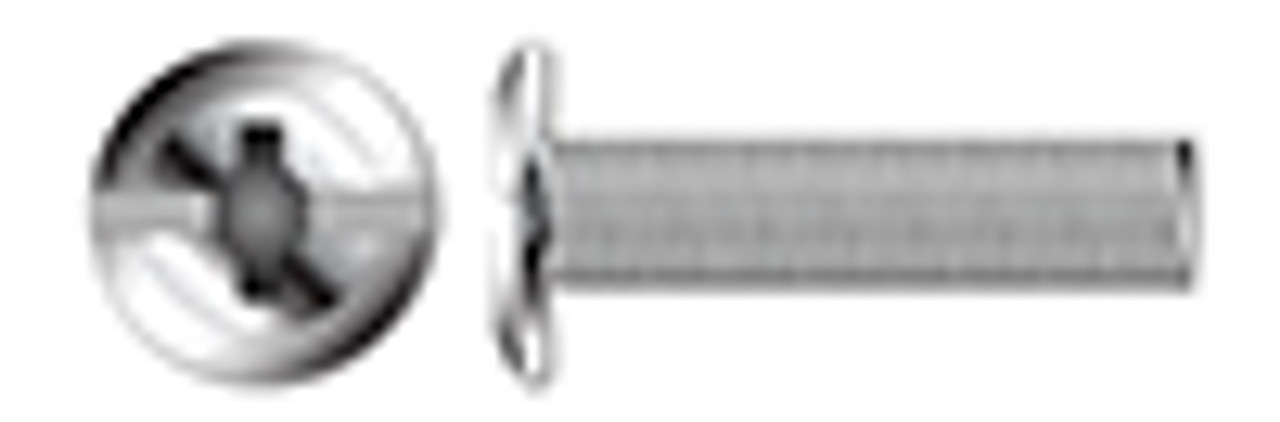 1/4"-20 X 6" Sidewalk Bolts, Machine Screws, Phillips/Slot Drive, AISI 304 Stainless Steel (18-8)