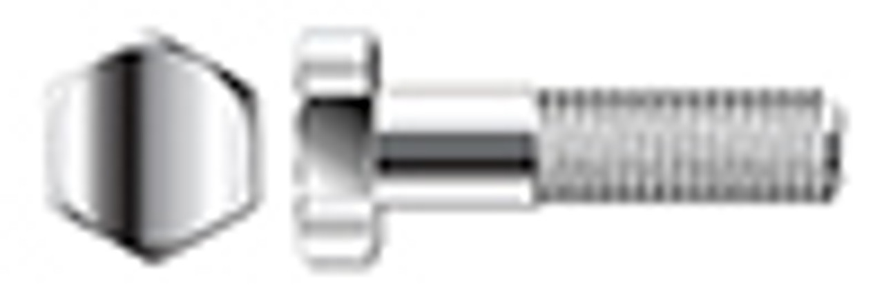 3/8"-24 X 2-1/2" Hex Head Cap Screws Bolts, Coarse Thread, AISI 304 Stainless Steel (18-8), ASTM F593